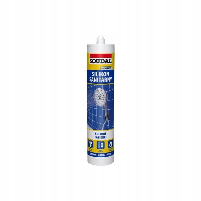Silikon sanitarny bezbarwny 280ml SOUDAL