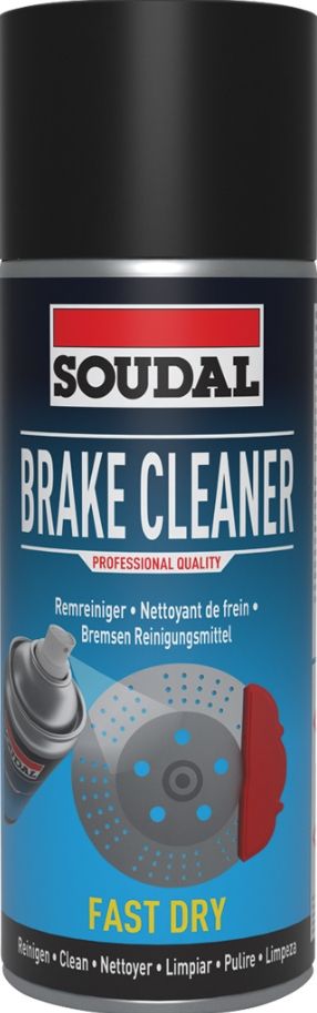 SOUDAL BRAKE CLEANER ŚRODEK DO CZYSZCZENIA HAMULCÓW Pojemność: 400 ml