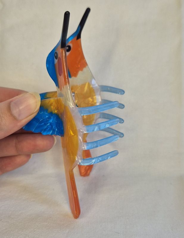 Haarclip ijsvogel