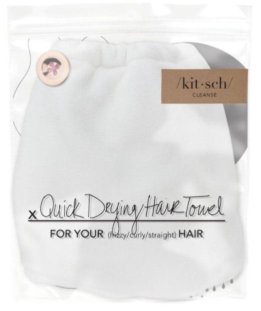 KS Microfiber Hair Towel, Color: White