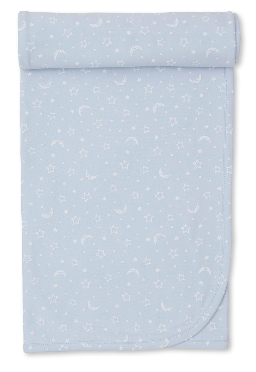 Crescent Moonlight Blanket Prt, Color: Light Blue, Size: OS