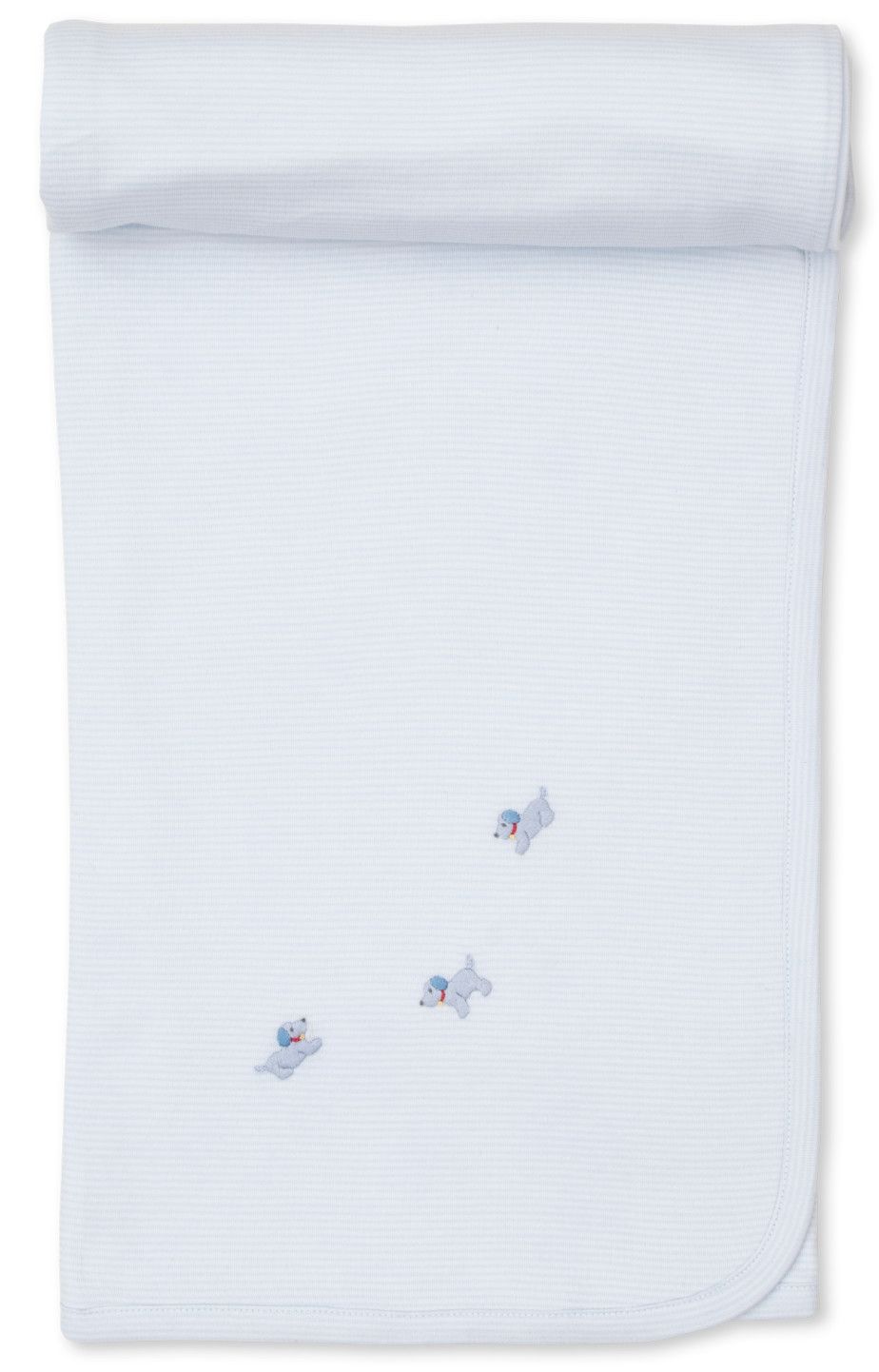 Premier Puppies Blanket w/ Hand Emb Str (asst colors), Color: Light Blue, Size: OS