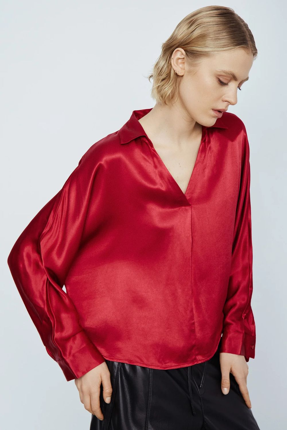 Heli Top- Deep Red, Size: XS