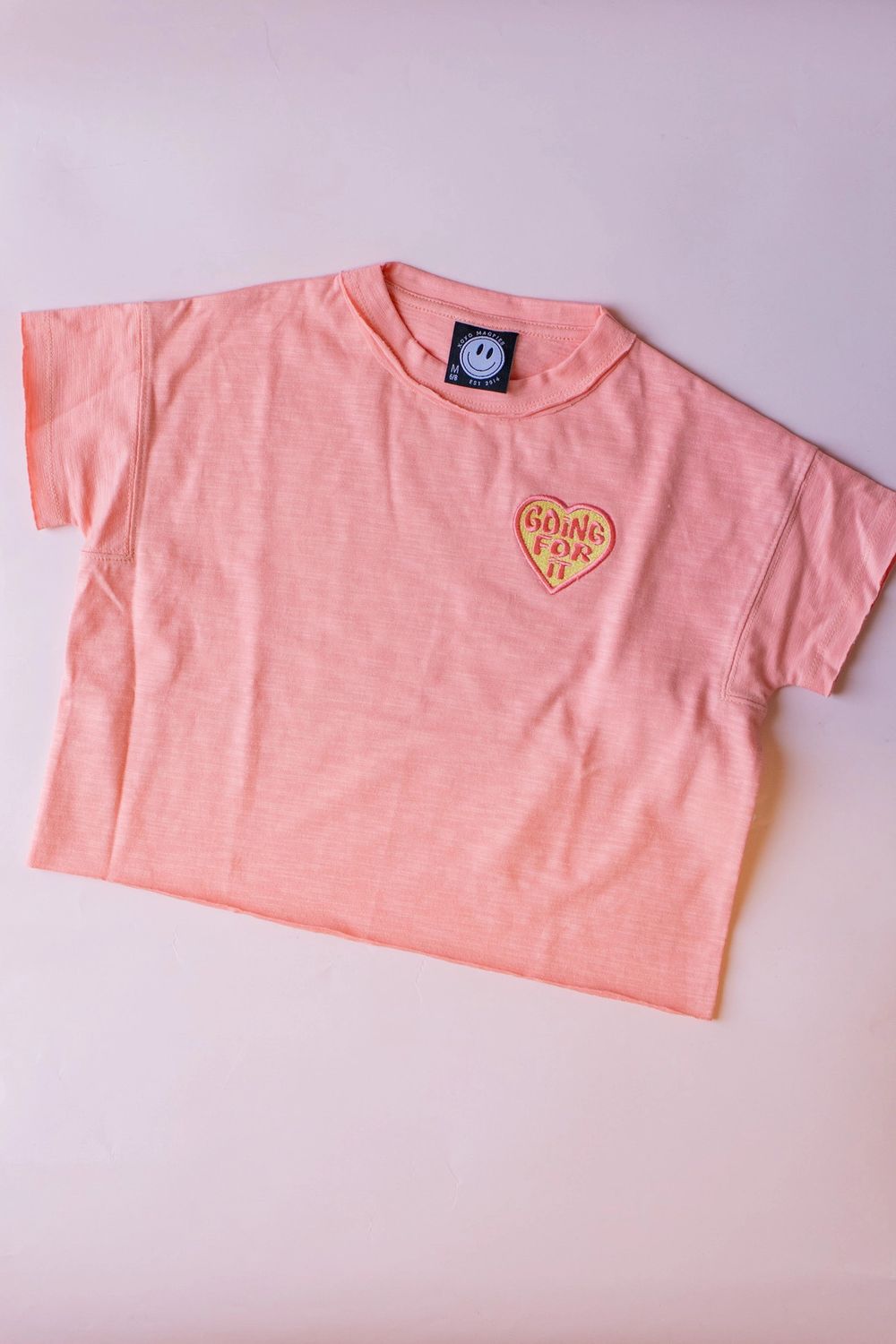 Coral Patched Boxy Tee, Size: XS (2/3)