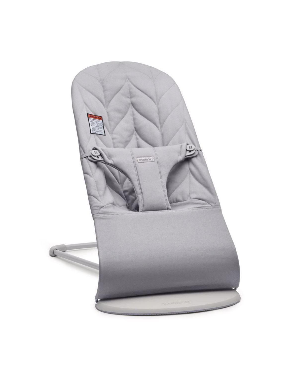 Bouncer Bliss, Light Grey Frame, Petal Quilt Cotton- Light Grey