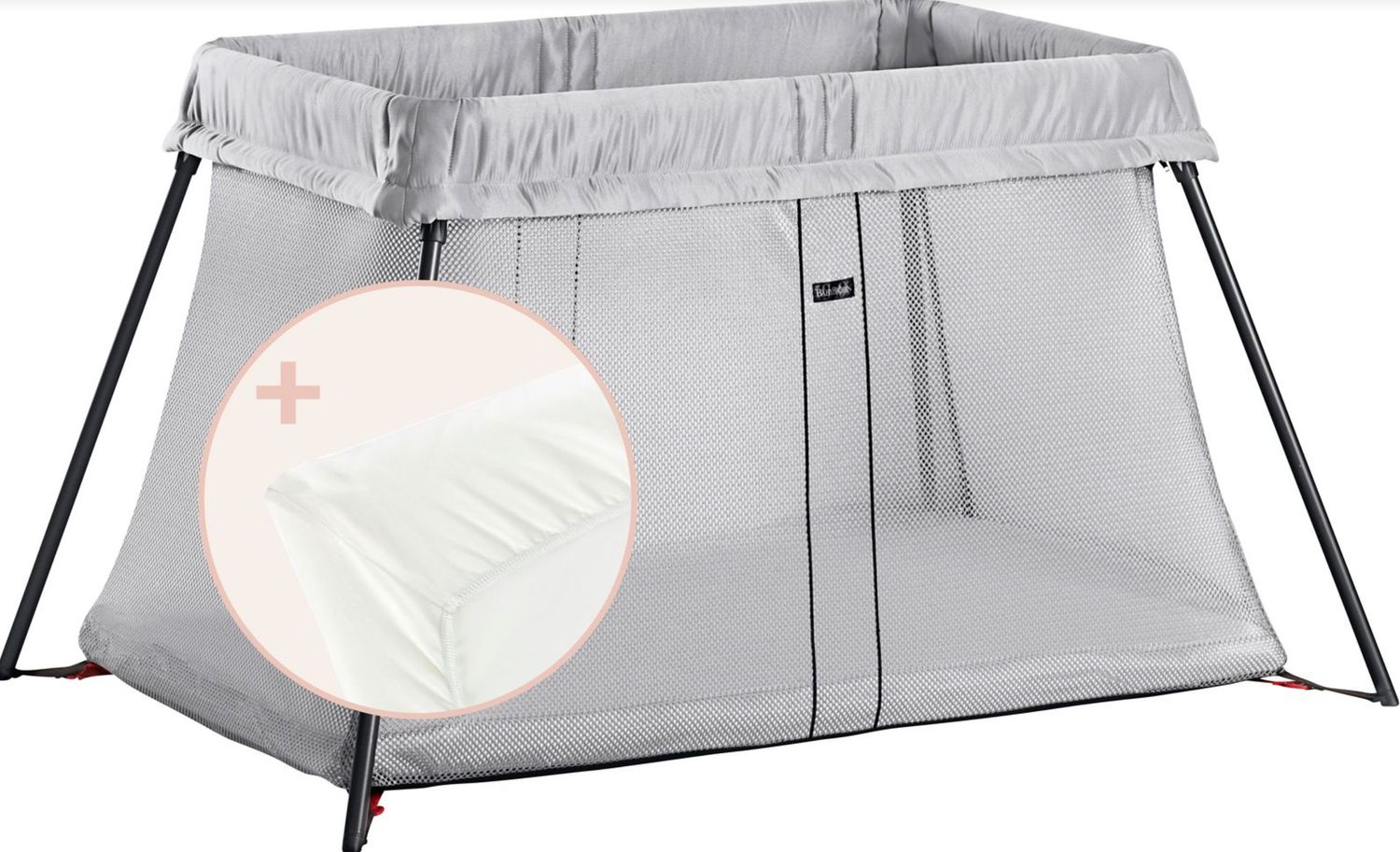 Travel Crib Light Bundle- Silver