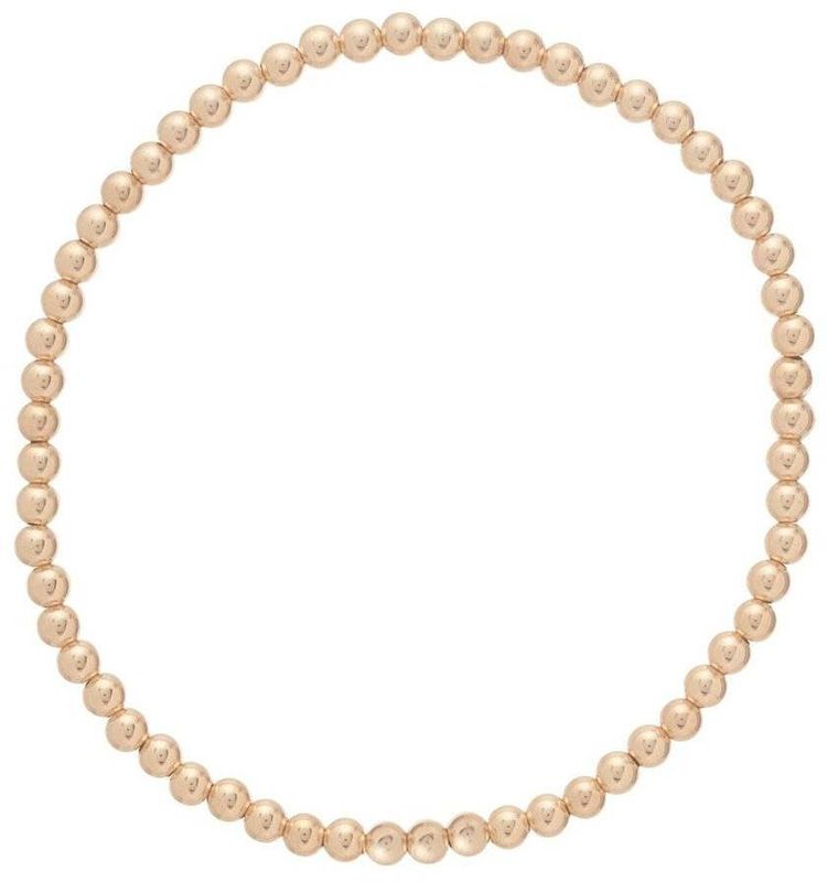 EN Classic Gold 3mm Bead Bracelet