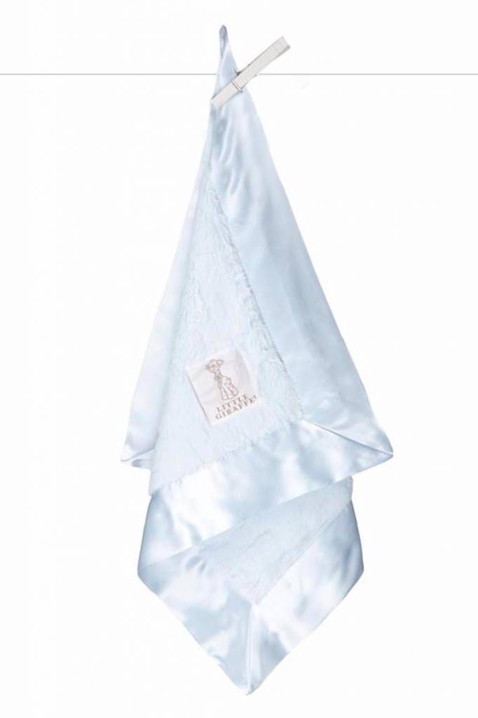 Little Giraffe Blue Luxe Blanky