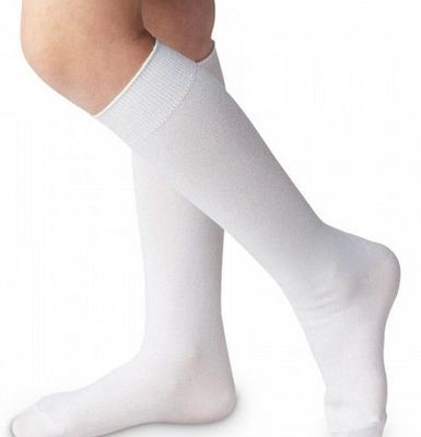 Jefferies Socks White - knee high