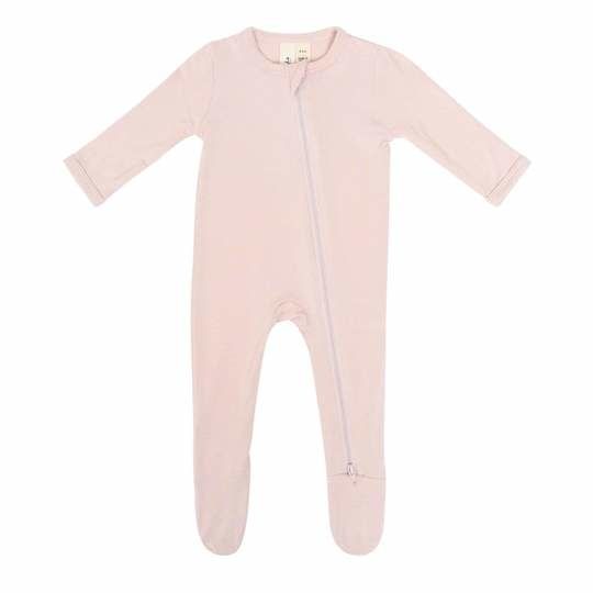 Kyte Zippered Footie- Blush 