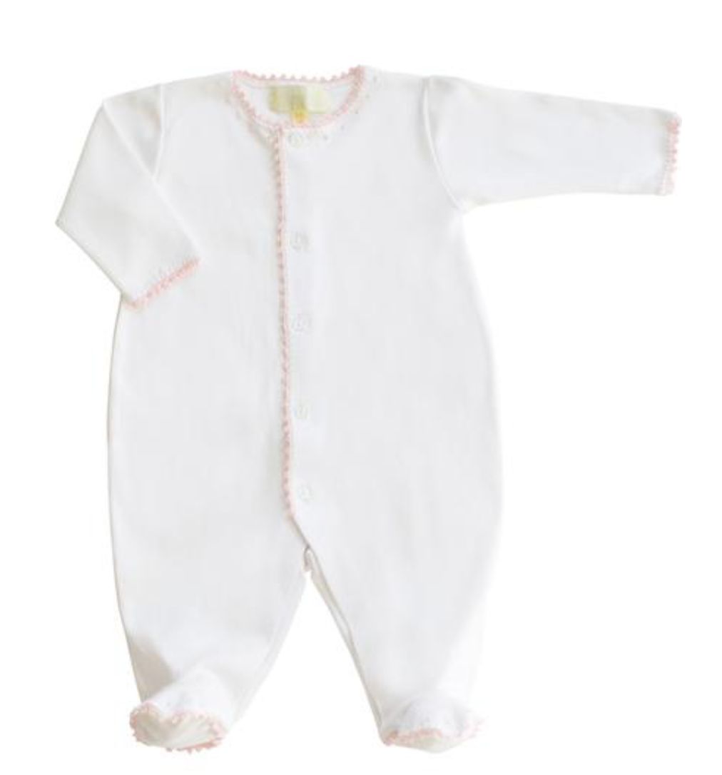 Pixie Lily Pink Footy Romper