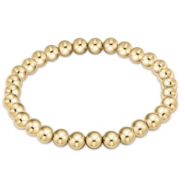 Classic Gold 7mm Bead Bracelet