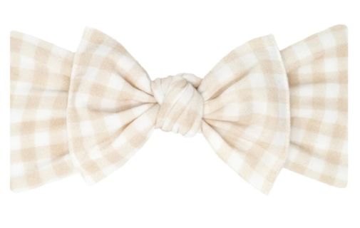 Baby Bling Printed Knot Bow Headband 