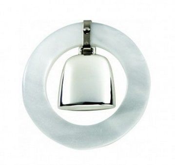 Web Pewter White Teething Ring