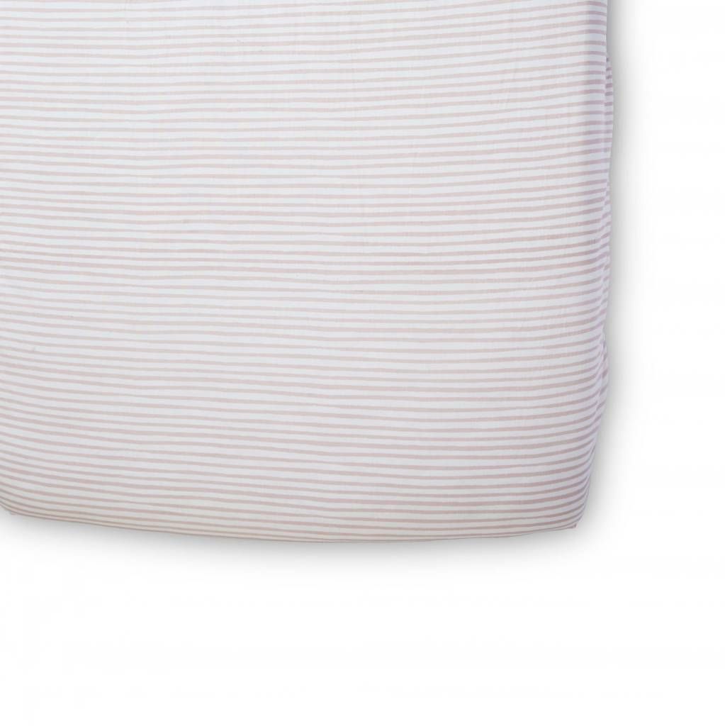 Pehr Stripes Away Petal Crib Sheet
