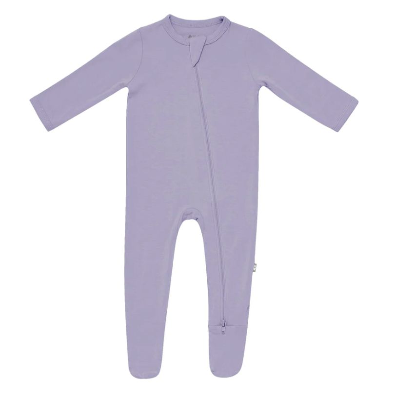 Kyte Zippered Footie in Taro