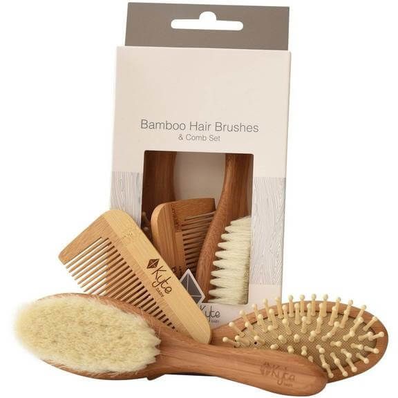 3 Piece Bamboo Brush Set