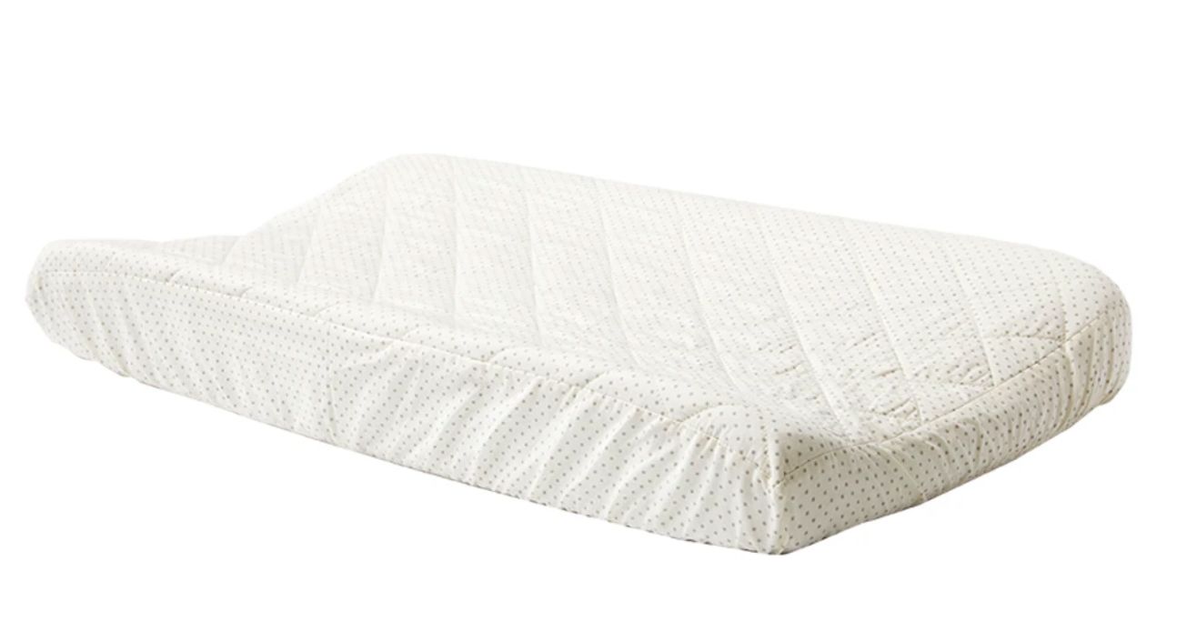 Pehr Grey Pin Dot Change Pad Cover
