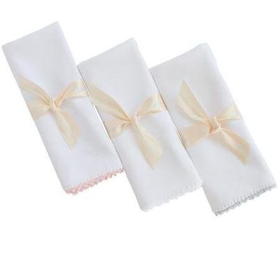 Pixie Lily White Jersey Burp Cloth