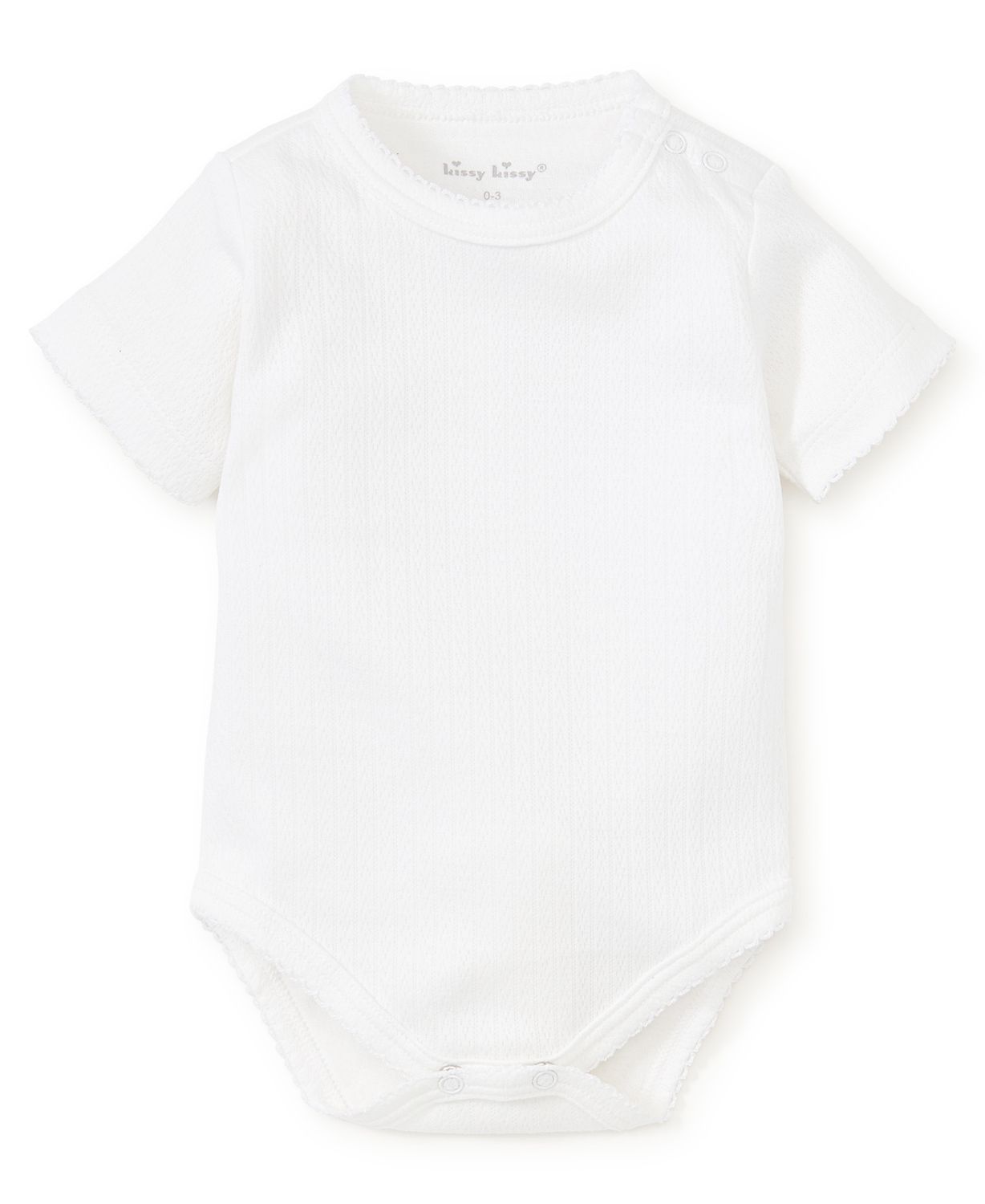 KK Pointelle S/S Body- White 
