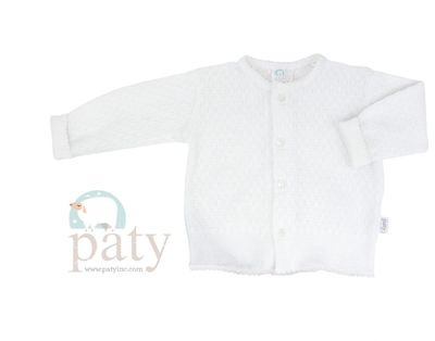 Paty L/S Cuffed Sweater White/White