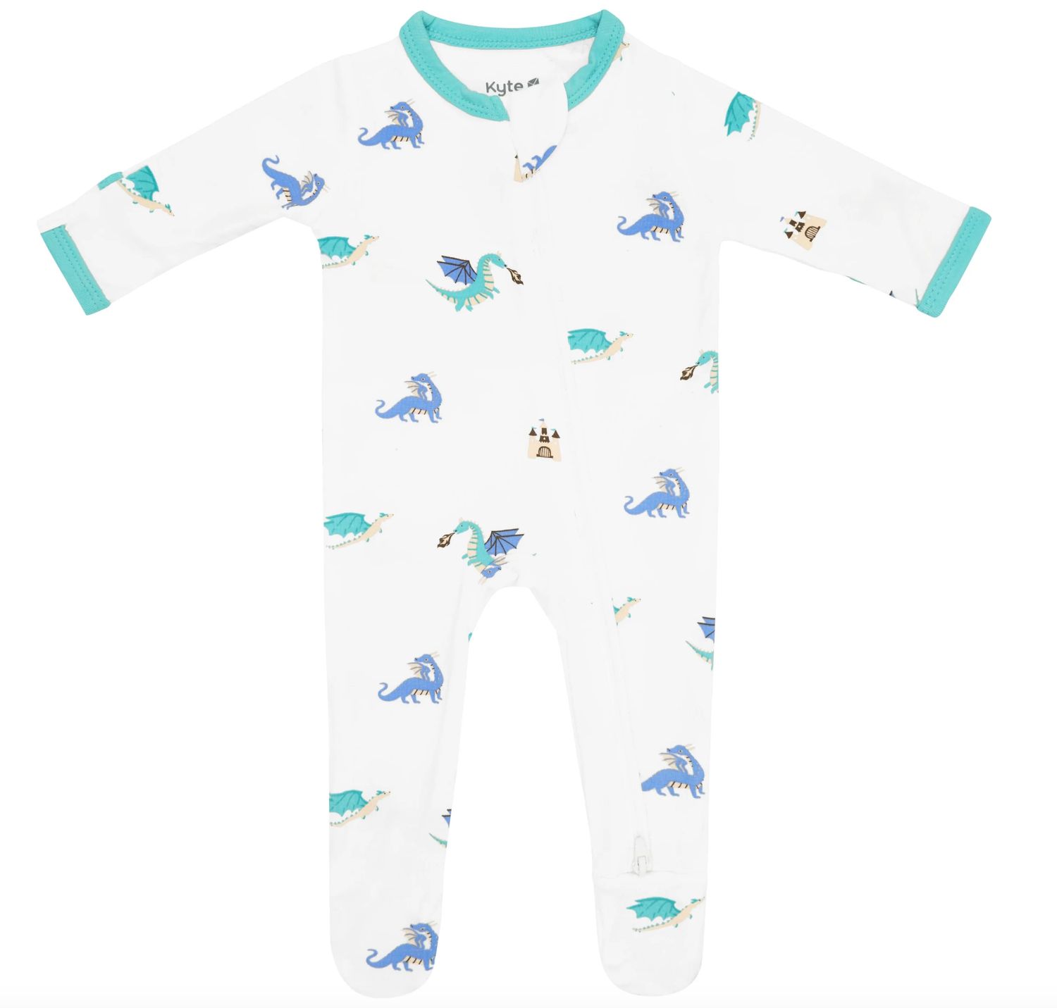 Kyte Zippered Footie- Dragon
