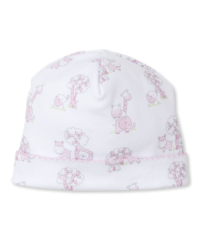 Kissy Kissy Hat- Pink Gingham Jungle