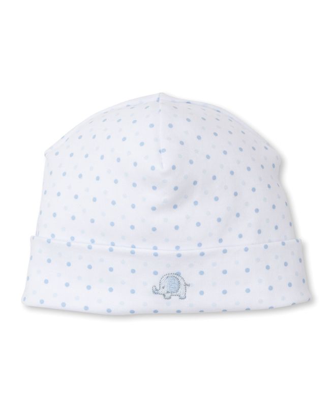 Kissy Kissy Hat Dot- Light Blue Gingham Jungle