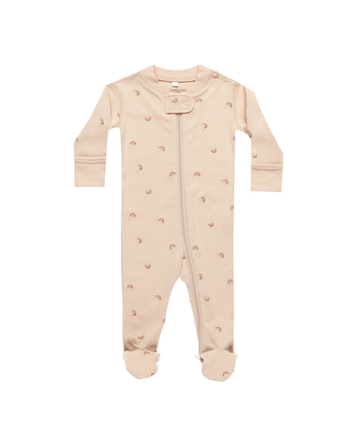 Zip Long Sleeve Sleeper Footie-Rainbows