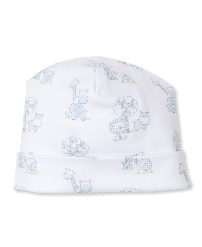 Kissy Kissy Hat- Light Blue Gingham Jungle