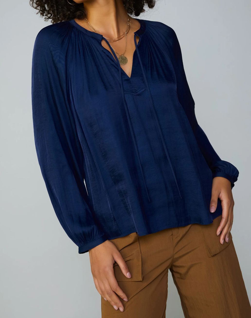 CA Long Sleeve Top- Navy
