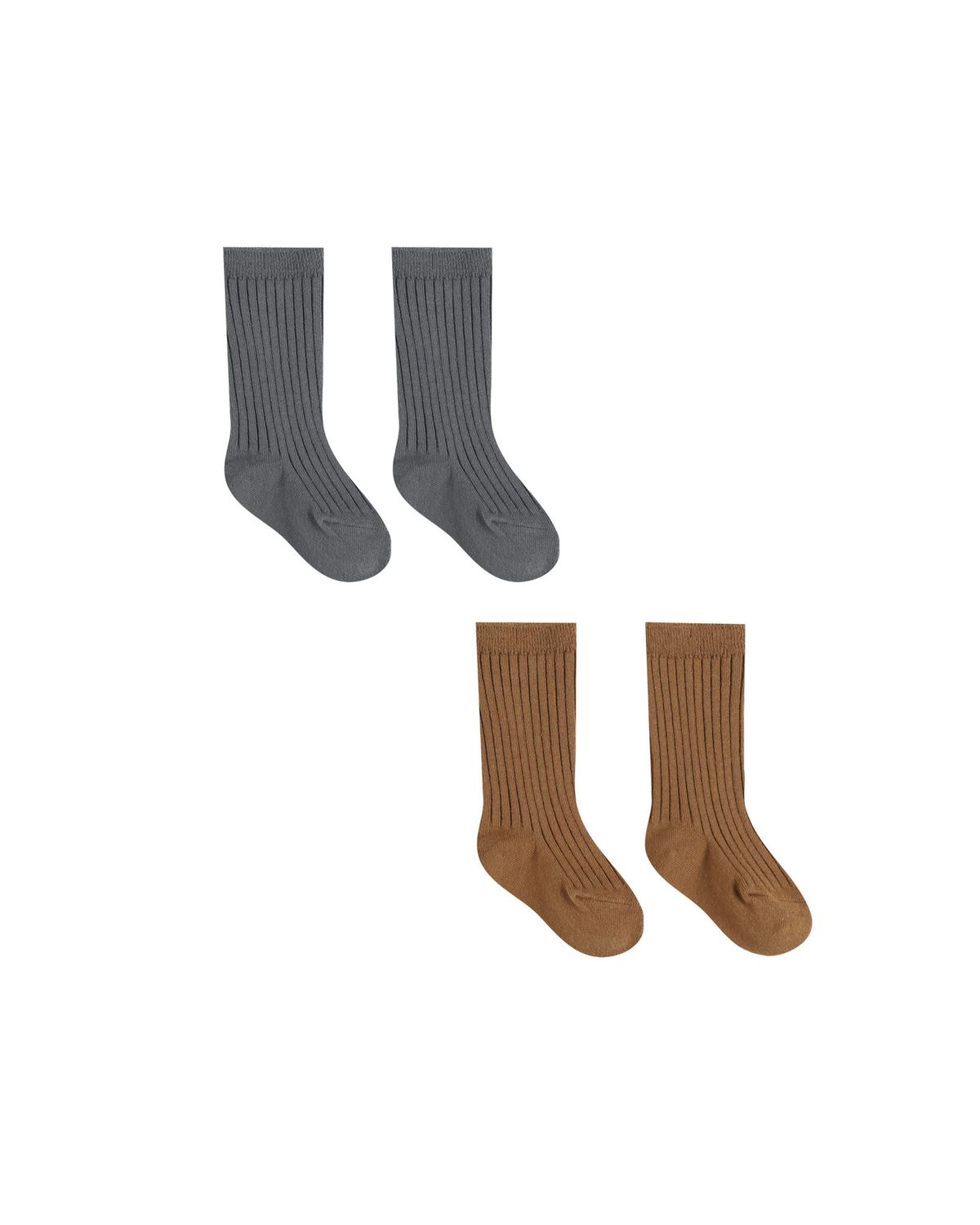 QM Socks Set- Indigo, Cinnamon