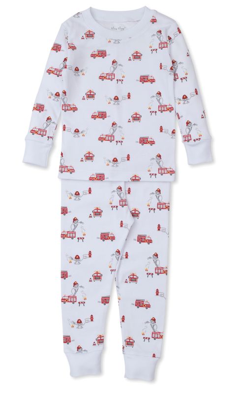 PJ&#39;s Firetruck F Pajama Set Snug Prt