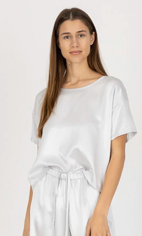 Brie Top-Icy Silver