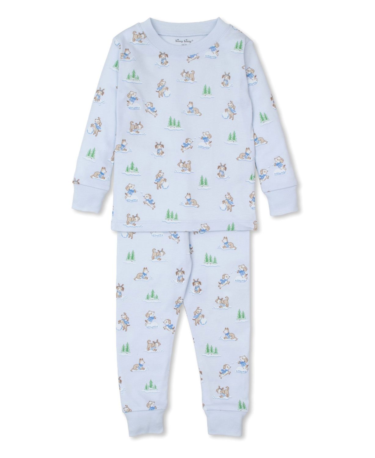 KK PJs Puppy Snowball Pranks Pajama Set- Blue