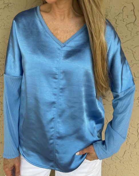 MN Cindy Top- New Blue