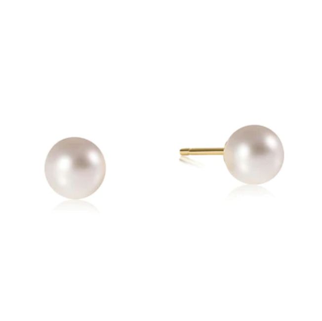 Classic 6mm Ball Stud - Pearl