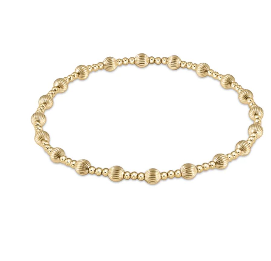 EN Dignity Sincerity Pattern 4mm Bracelet Gold