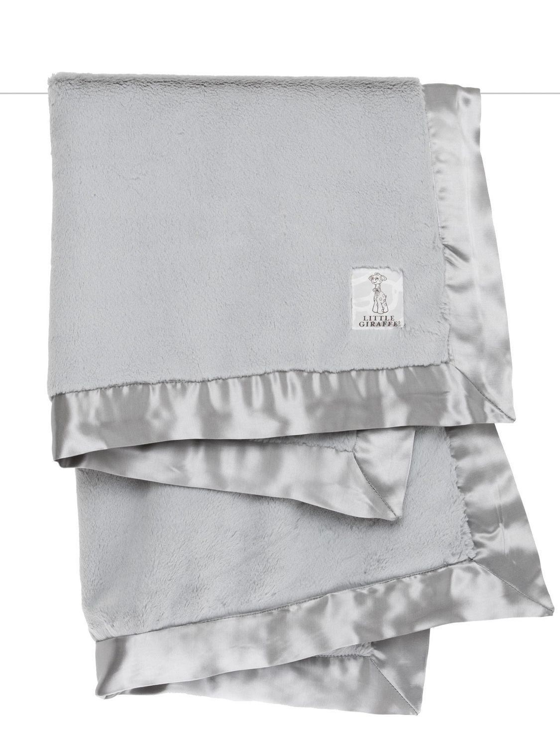 Little Giraffe Silver Luxe Blanket