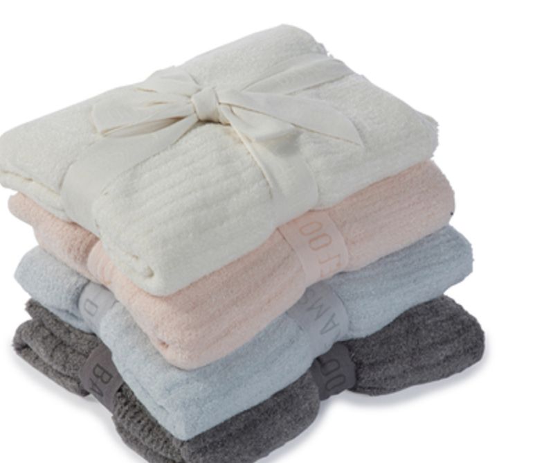 BFD CozyChic Lite Ribbed Blanket (Baby) Pink 30&quot; x40&quot;