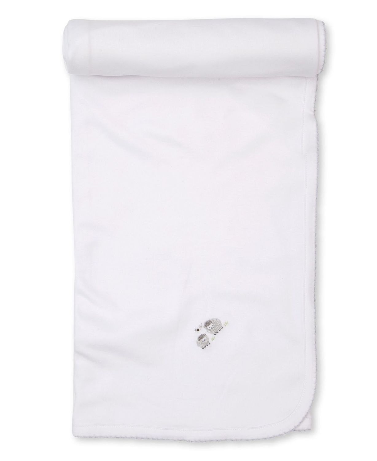 KK Blanket w/Hand Emb Premier Lazy Lambs Wht/Silver