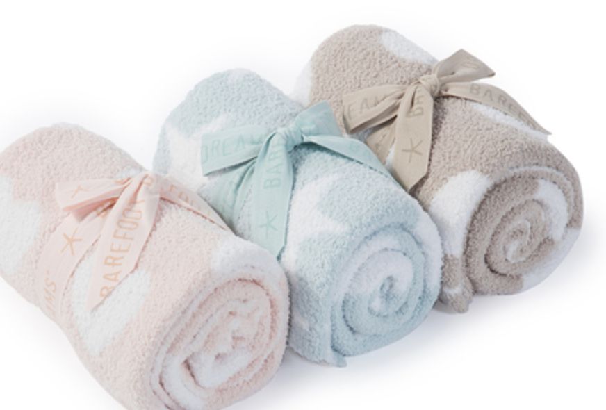 BFD Cozychic Dream Receiving Blanket Aqua/Ice White