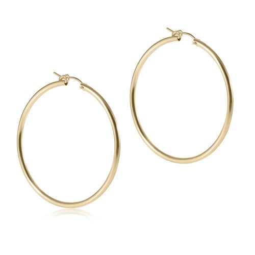 EN Round Gold 2&quot; Hoop - Smooth