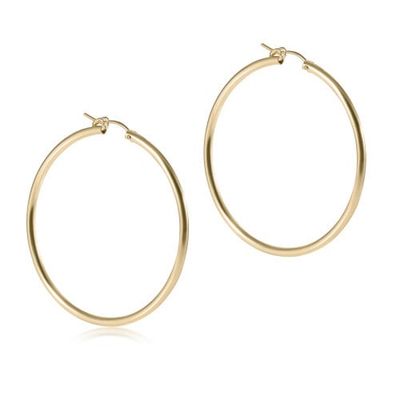 EN Round Gold 2&quot; Hoop - Smooth