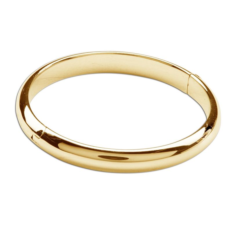 CM Classic Bangle 14K Gold Plated Bracelet MED