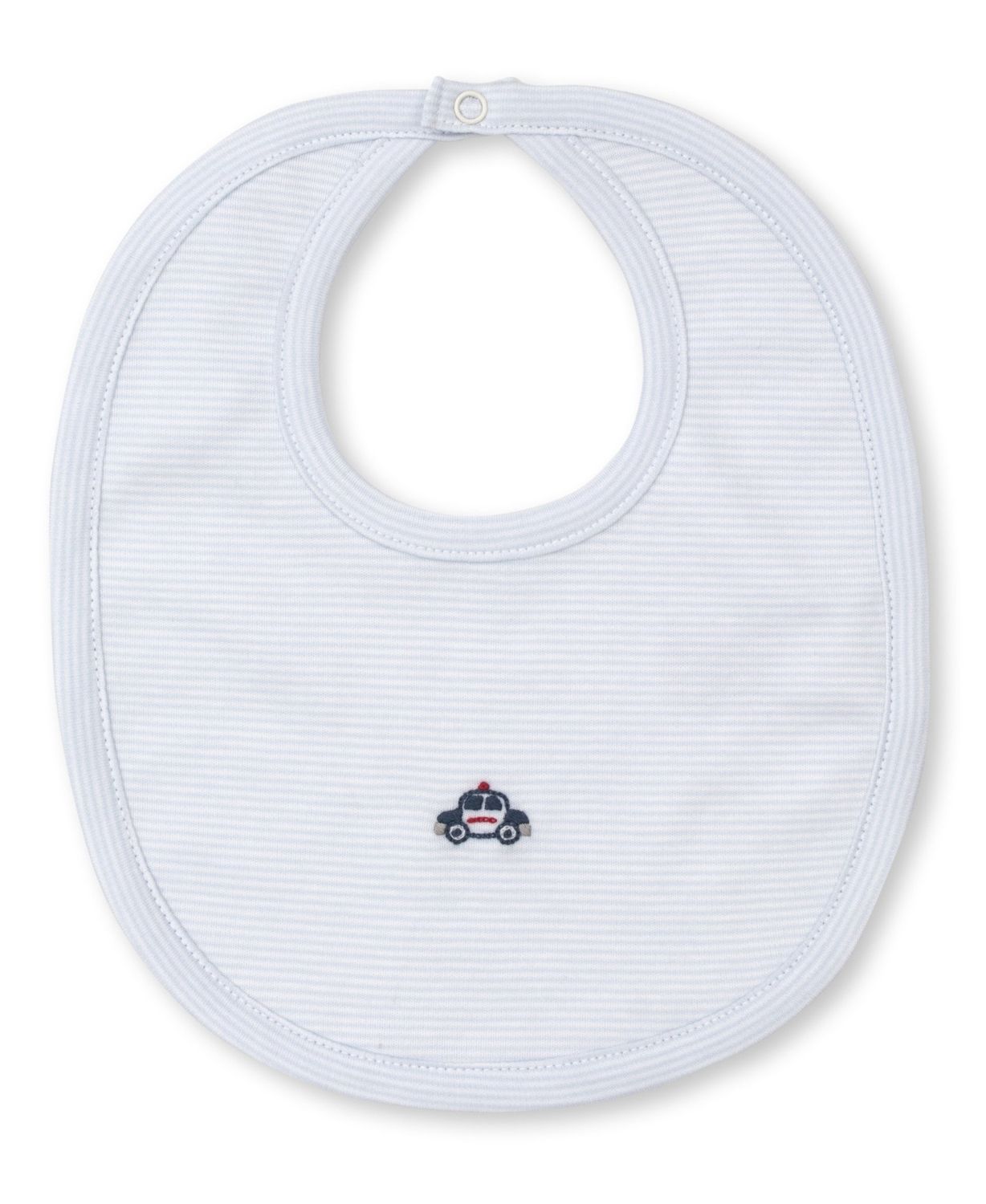 KK To The Rescue Bib w/ Hand Emb Lt Blue