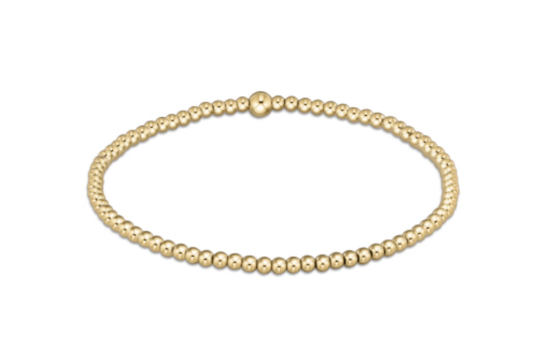 EN Classic Gold 2.5mm Bead Bracelet