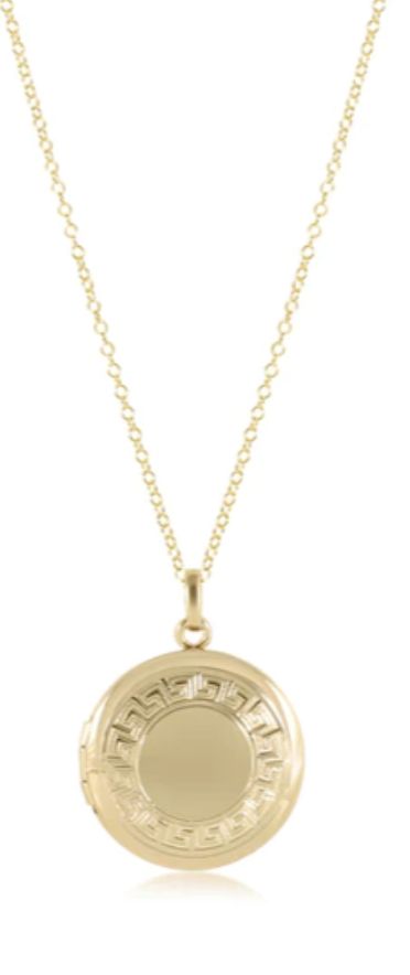 EN 16&quot; Necklace Gold - Cherish Small Gold Locket