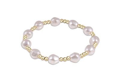EN Admire Gold 3mm Bead Bracelet - Pearl