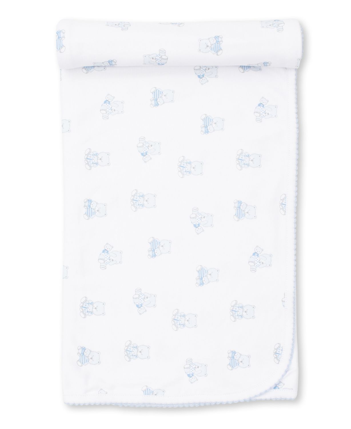 KK Bear Snuggles Blanket Light Blue